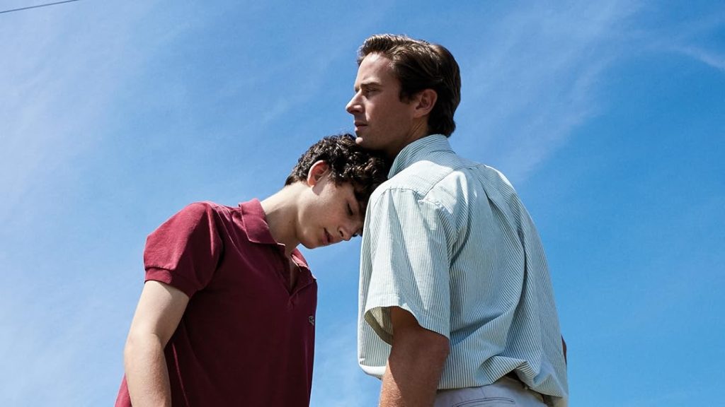Una scena tratta da Call Me by Your Name