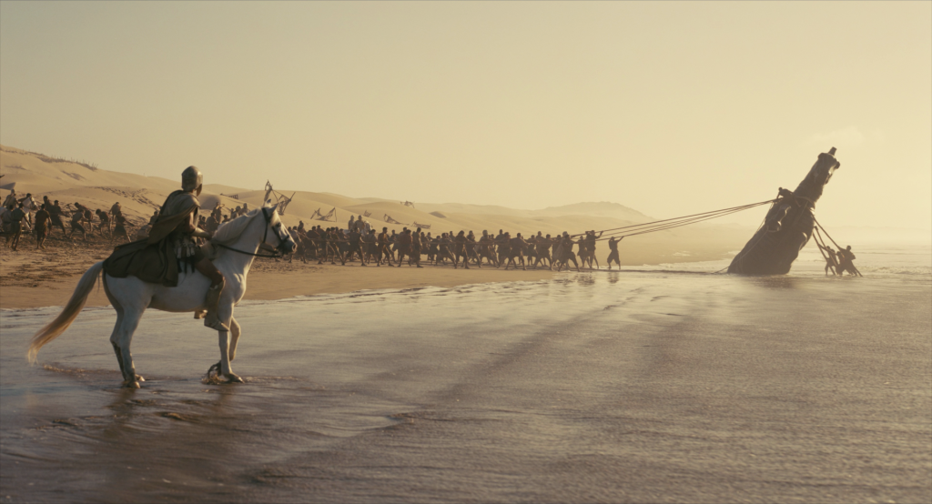 Immagine di una scena di Odissea, il nuovo film di Nolan